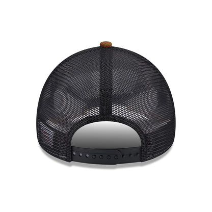 Casquette Trucker A-Frame en Velours Côtelé toffee-noir NEW ERA