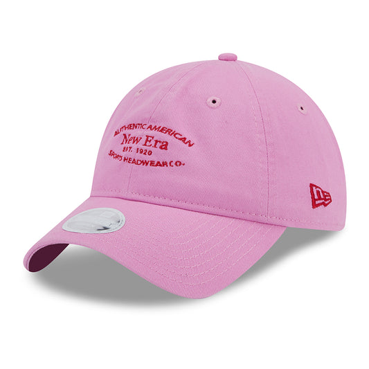 Casquette Femme 9TWENTY en Coton Délavé rose-écarlate NEW ERA