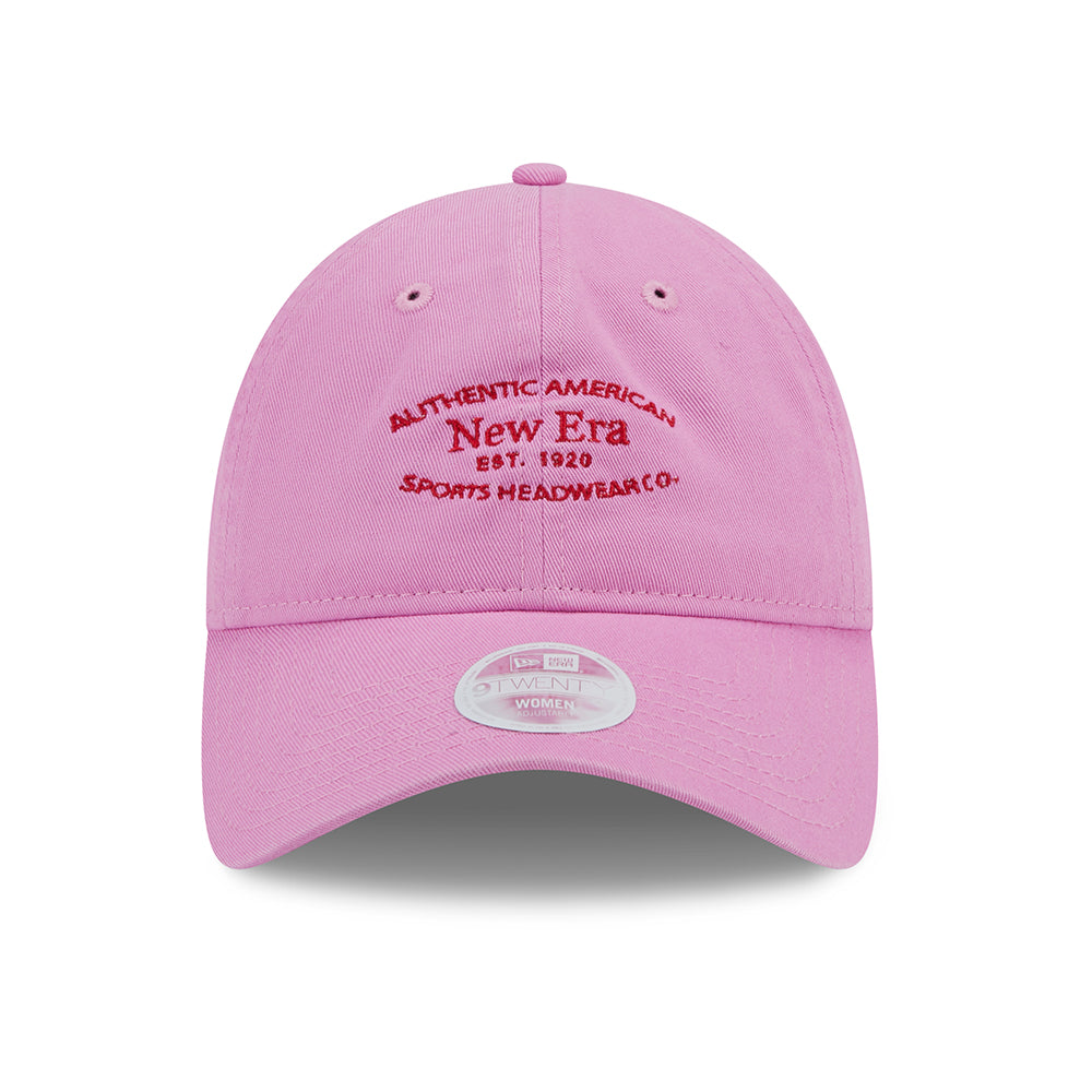 Casquette Femme 9TWENTY en Coton Délavé rose-écarlate NEW ERA