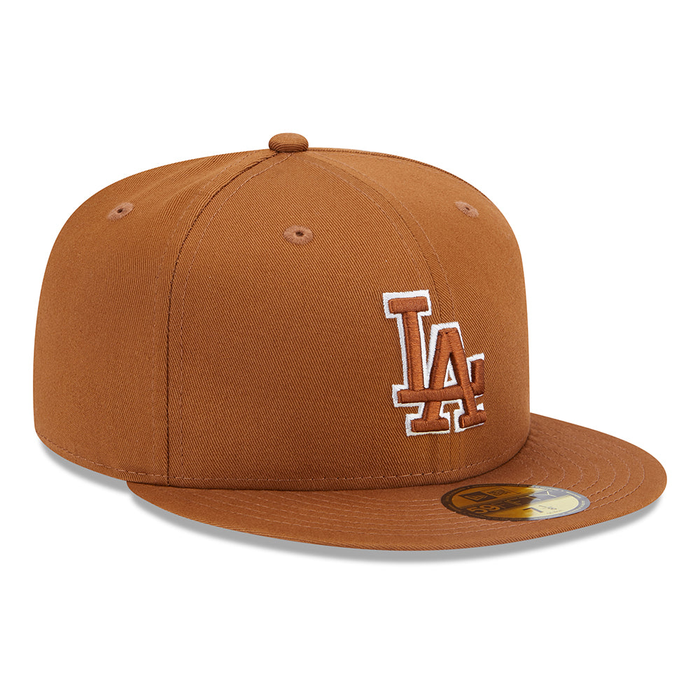 Casquette 59FIFTY MLB Team Outline L.A. Dodgers toffee-blanc NEW ERA