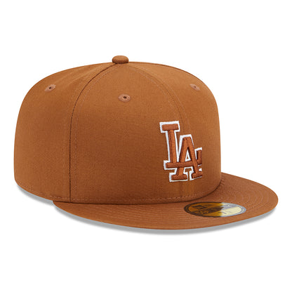 Casquette 59FIFTY MLB Team Outline L.A. Dodgers toffee-blanc NEW ERA