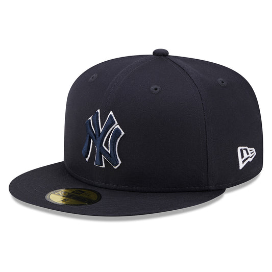 Casquette 59FIFTY MLB Team Outline New York Yankees bleu marine-blanc NEW ERA