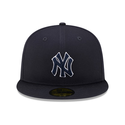 Casquette 59FIFTY MLB Team Outline New York Yankees bleu marine-blanc NEW ERA