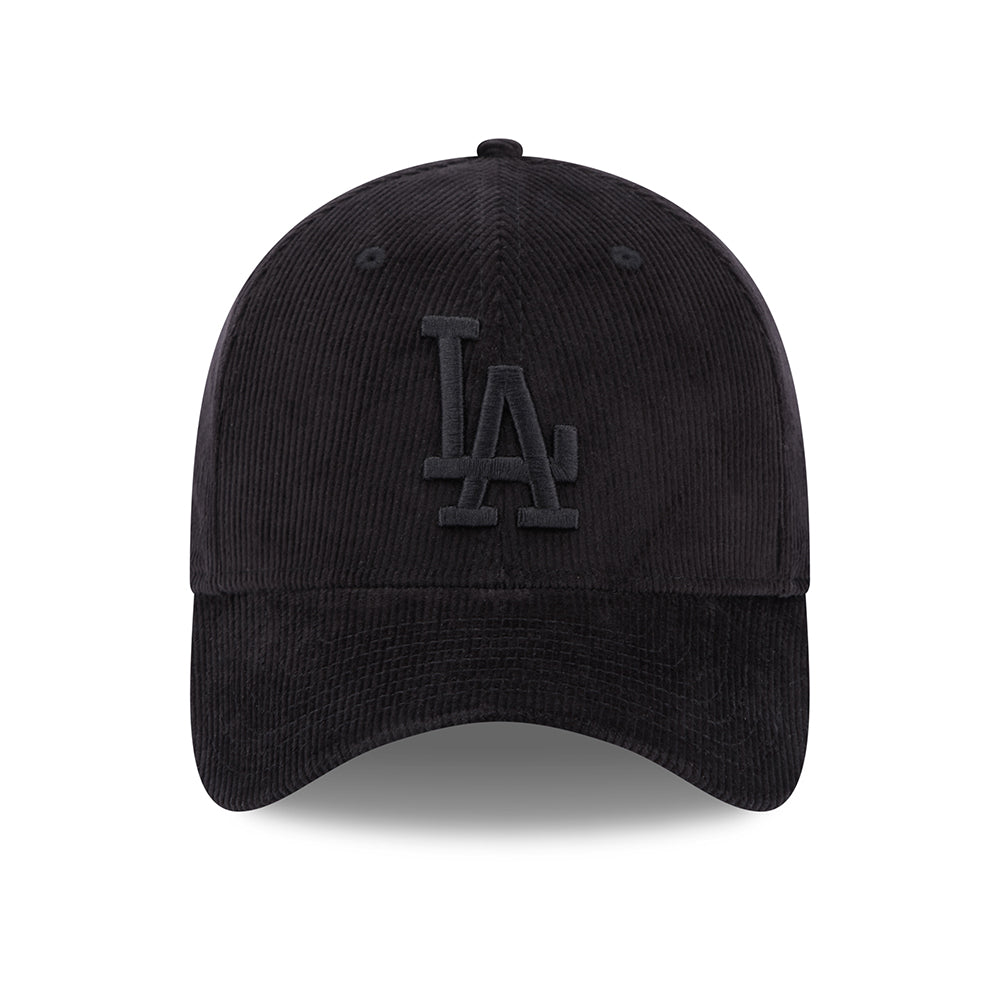 Casquette 39THIRTY MLB Cord L.A. Dodgers noir sur noir NEW ERA