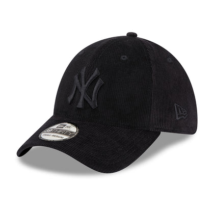 Casquette 39THIRTY MLB Cord II New York Yankees noir sur noir NEW ERA
