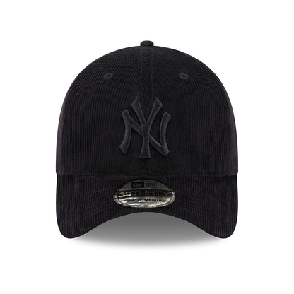 Casquette 39THIRTY MLB Cord II New York Yankees noir sur noir NEW ERA