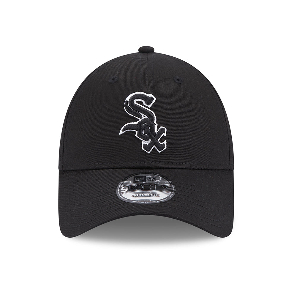 Casquette 9FORTY MLB Team Outline Chicago White Sox noir-blanc NEW ERA
