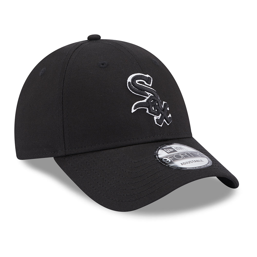 Casquette 9FORTY MLB Team Outline Chicago White Sox noir-blanc NEW ERA