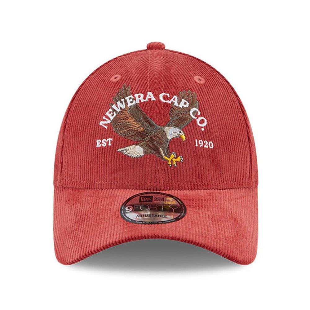 Casquette 9FORTY NE Cord Aigle rouge délavé NEW ERA