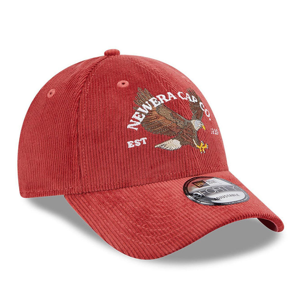 Casquette 9FORTY NE Cord Aigle rouge délavé NEW ERA