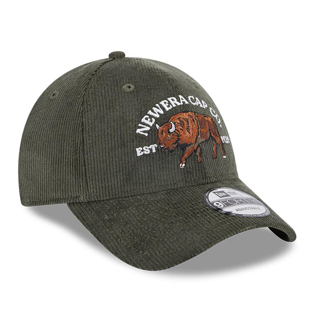 Casquette 9FORTY NE Cord Buffalo olive NEW ERA