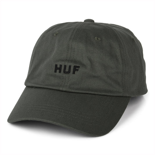 Casquette à Visière Incurvée en Coton Original Logo olive HUF