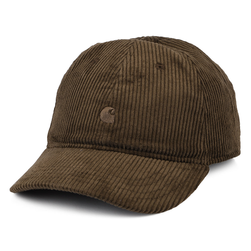 Casquette en Velours Côtelé Harlem marron profond CARHARTT WIP