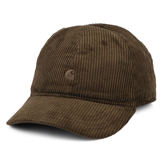 Casquette en Velours Côtelé Harlem marron profond CARHARTT WIP