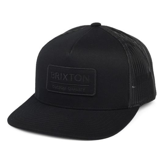 Casquette Trucker Palmer Proper MP noir sur noir BRIXTON