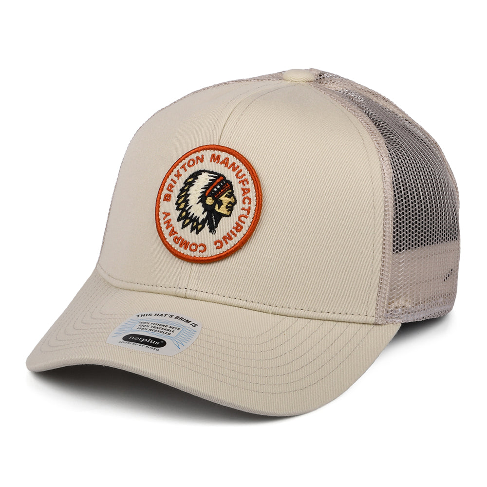 Casquette Trucker Rival Stamp NetPlus MP crème BRIXTON