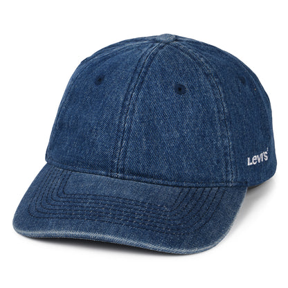 Casquette avec Étiquette Vierge en Jean Essential bleu LEVI'S