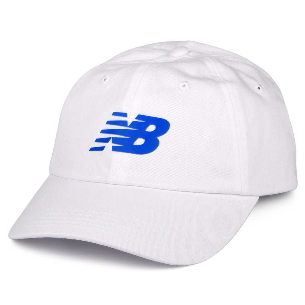 Casquette Snapback à Visière Incurvée blanc-bleu NEW BALANCE