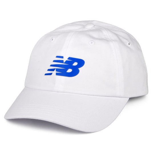 Casquette Snapback à Visière Incurvée blanc-bleu NEW BALANCE