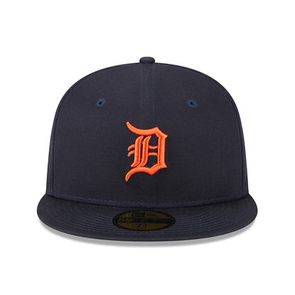 Casquette 59FIFTY MLB League Essential Detroit Tigers bleu marine-orange NEW ERA