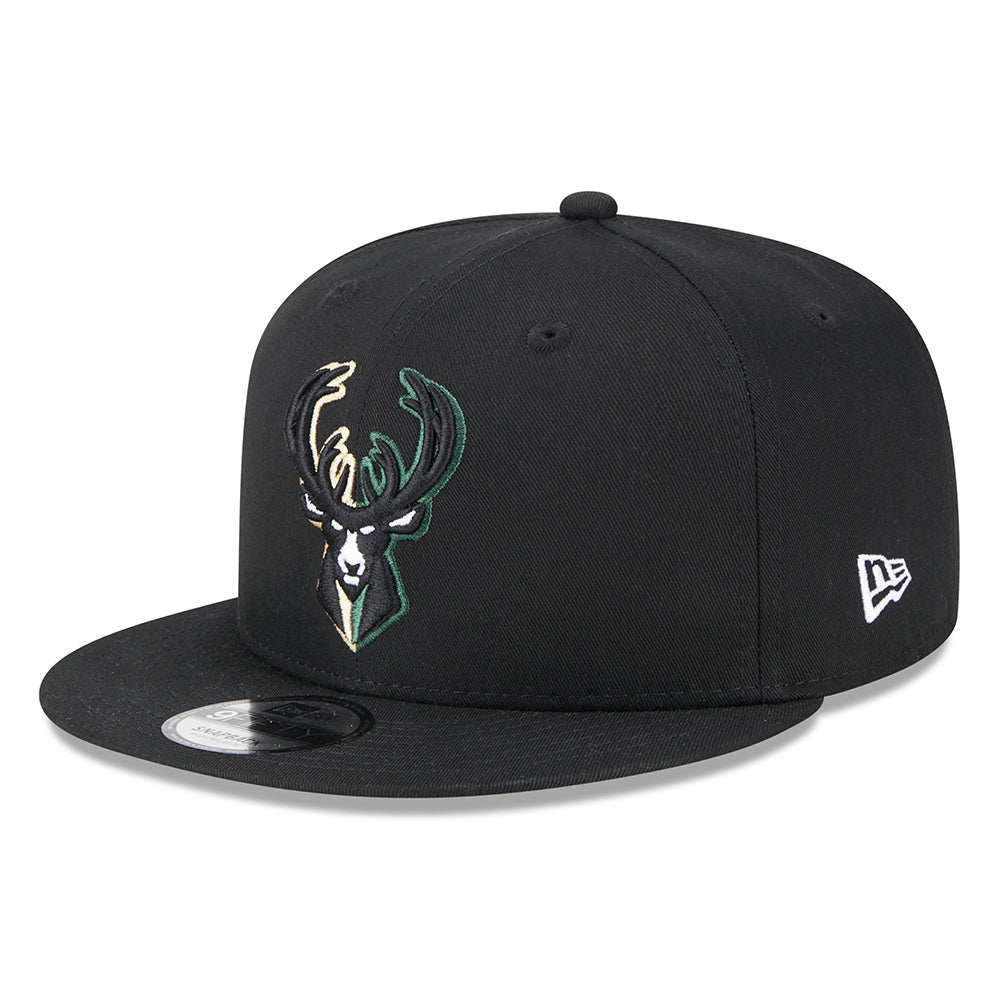 Casquette Snapback 9FIFTY NBA Split Logo Milwaukee Bucks noir NEW ERA