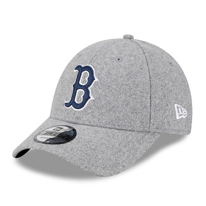 Casquette 9FORTY MLB Melton Wool Essential Boston Red Sox gris-bleu marine NEW ERA
