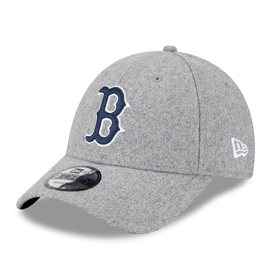 Casquette 9FORTY MLB Melton Wool Essential Boston Red Sox gris-bleu marine NEW ERA