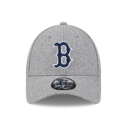 Casquette 9FORTY MLB Melton Wool Essential Boston Red Sox gris-bleu marine NEW ERA