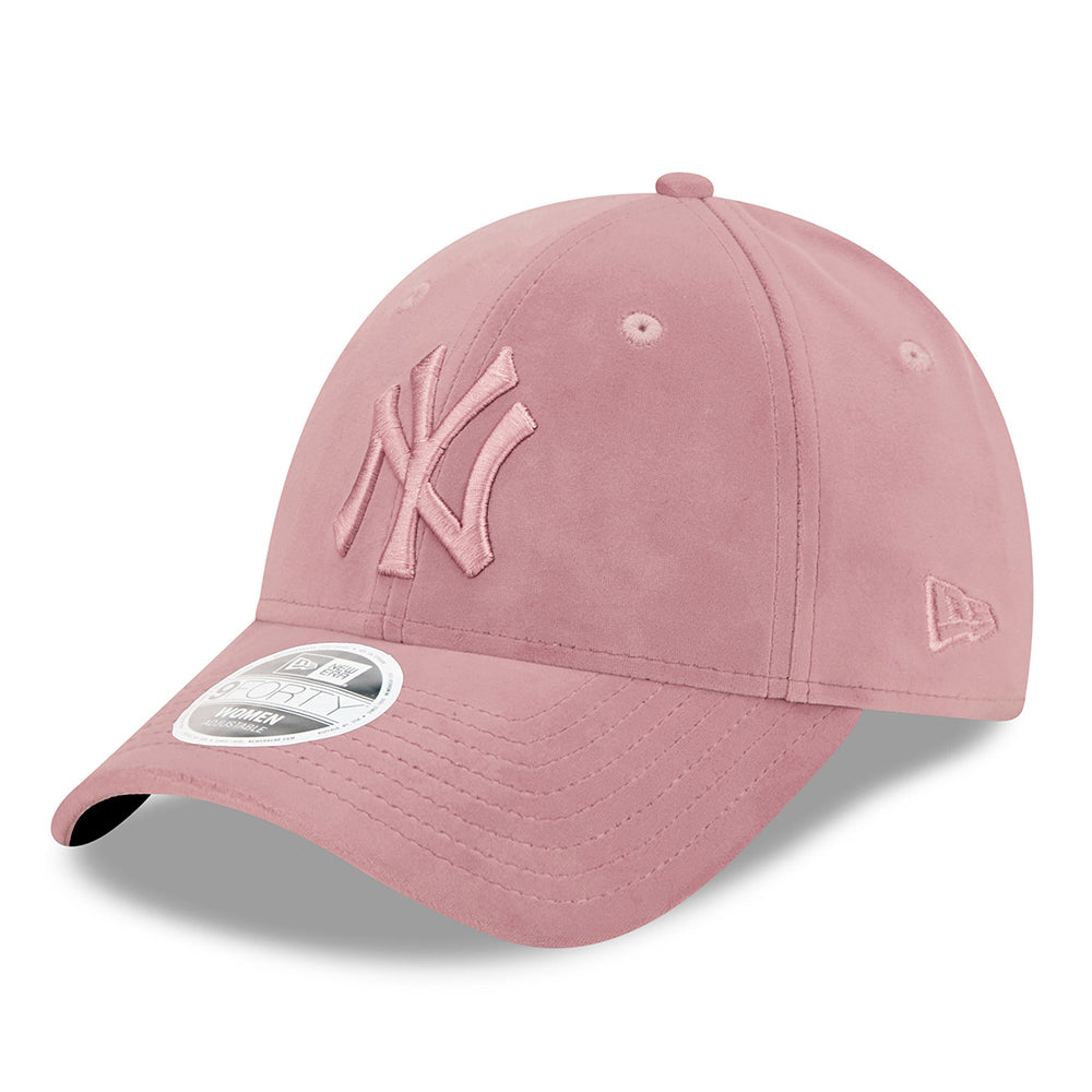 Casquette Femme 9FORTY MLB Velour New York Yankees rose NEW ERA