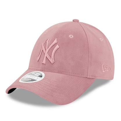 Casquette Femme 9FORTY MLB Velour New York Yankees rose NEW ERA