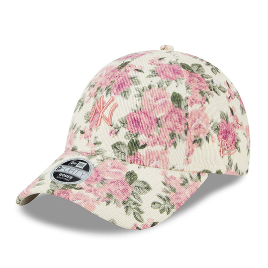 Casquette Femme 9FORTY MLB Floral Cord New York Yankees pierre-rose NEW ERA