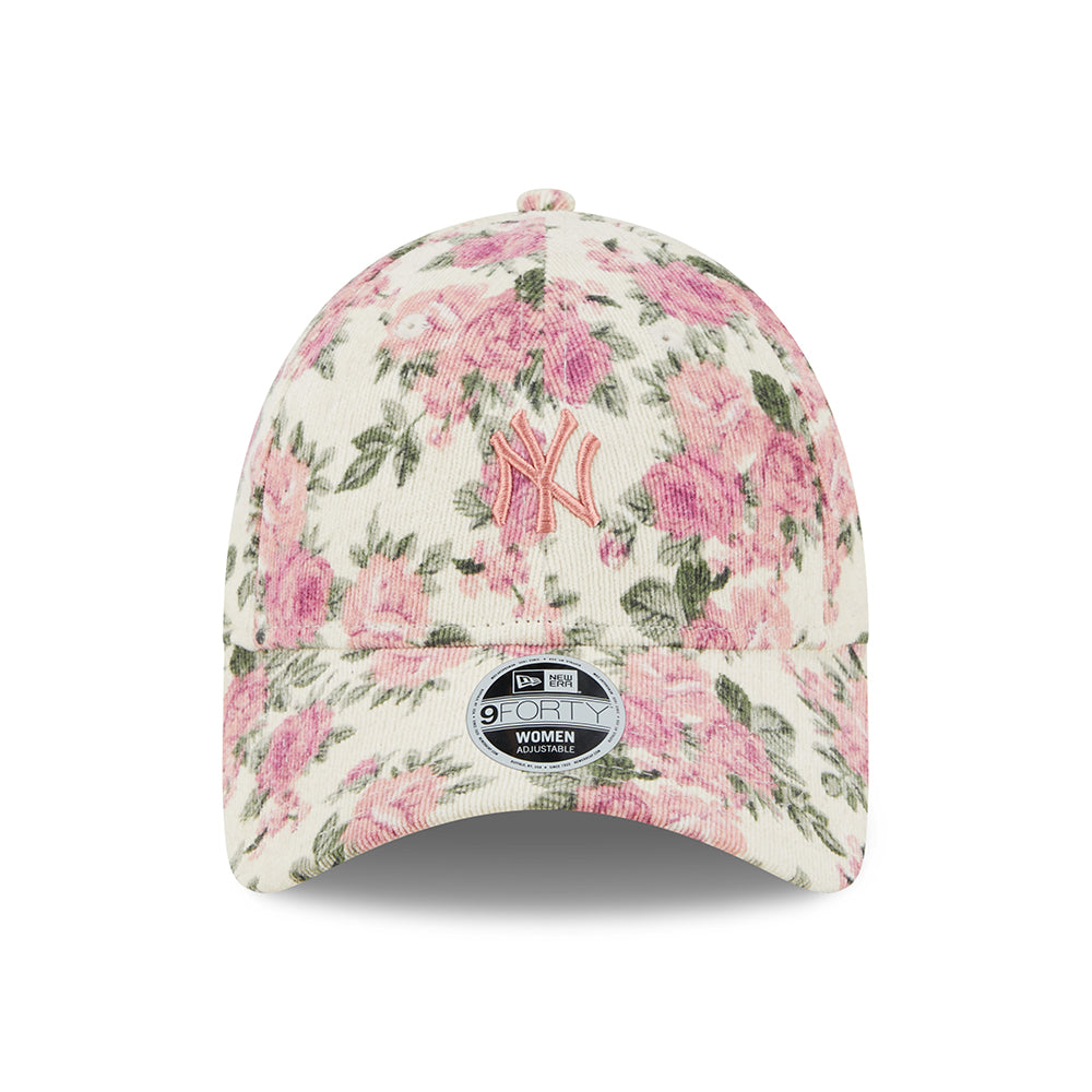 Casquette Femme 9FORTY MLB Floral Cord New York Yankees pierre-rose NEW ERA