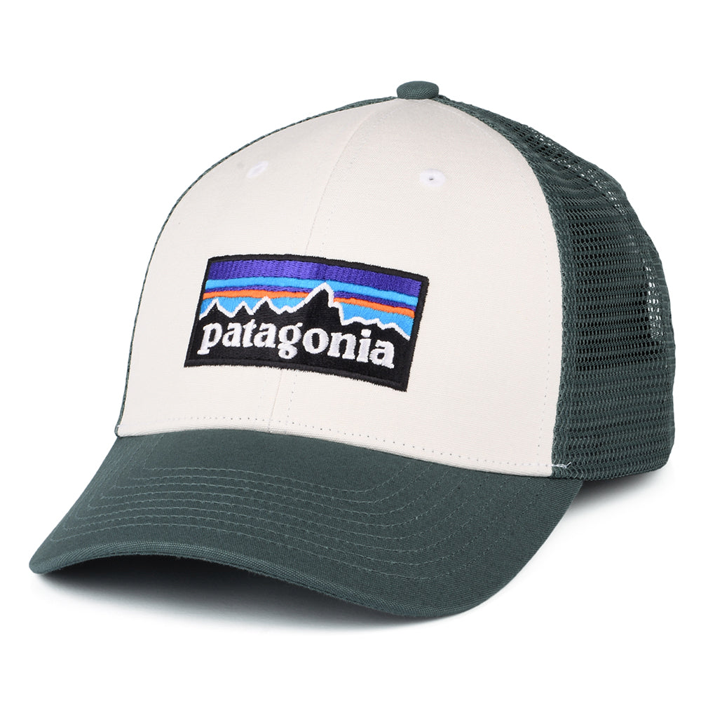 Casquette Trucker en Coton Bio LoPro P-6 Logo blanc-forêt clair PATAGONIA
