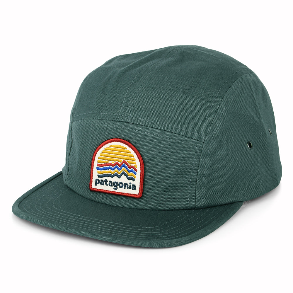 Casquette 5 Panel en Coton Bio Ridge Rise Moonlight Graphic Maclure forêt clair PATAGONIA