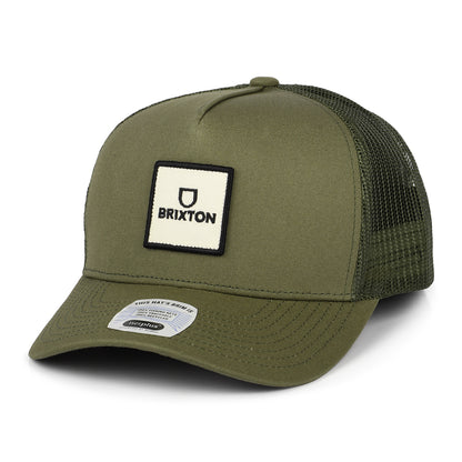 Casquette Trucker Alpha Block NetPlus MP olive BRIXTON
