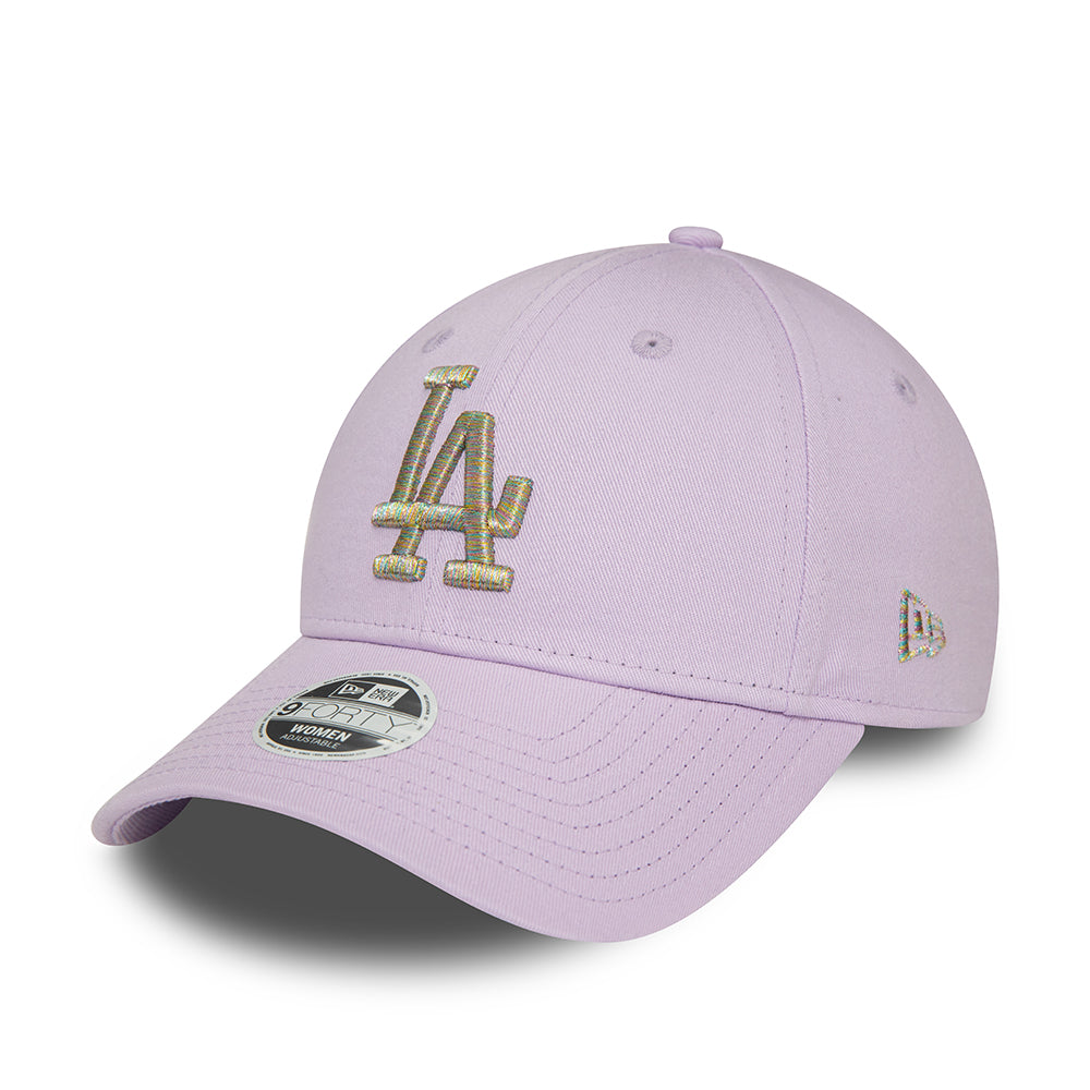 Casquette Femme 9FORTY MLB Metallic Logo L.A. Dodgers lavande-argenté NEW ERA