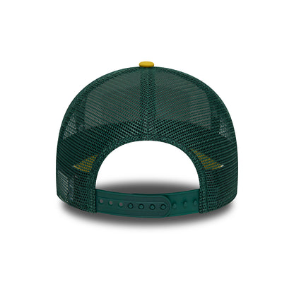 Casquette Trucker Patch A-Frame California blanc-jaune-vert foncé NEW ERA