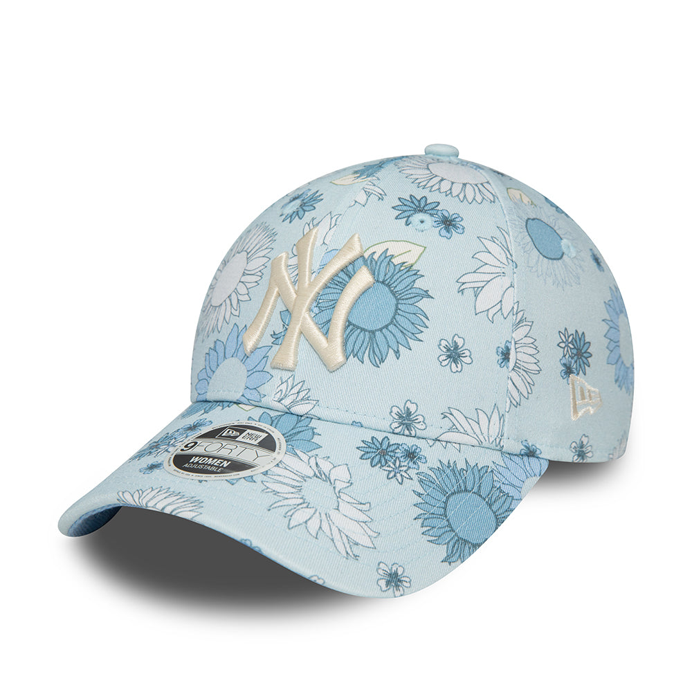 Casquette Femme 9FORTY New York Yankees bleu clair NEW ERA