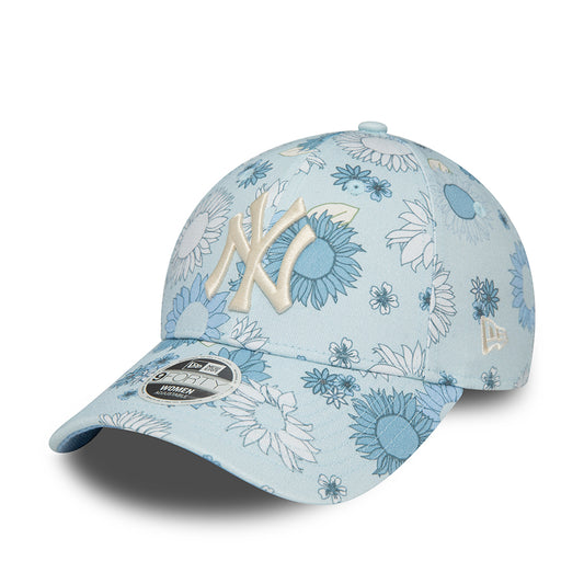 Casquette Femme 9FORTY New York Yankees bleu clair NEW ERA