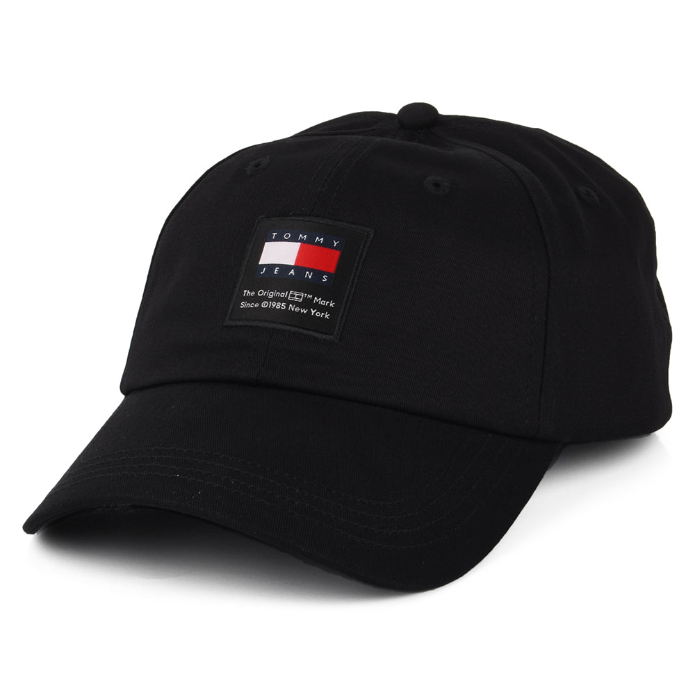 Casquette en Coton Bio TJM Modern Patch noir TOMMY HILFIGER
