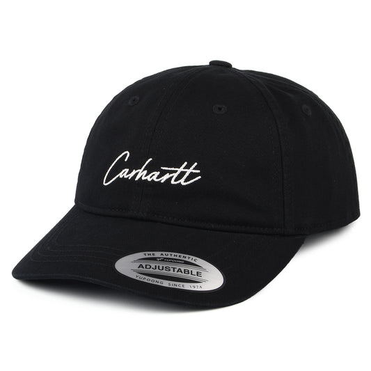 Casquette en Coton Sergé Delray noir-blanc CARHARTT WIP