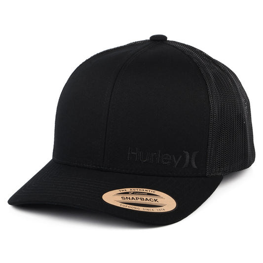 Casquette Trucker Corp Staple noir sur noir HURLEY