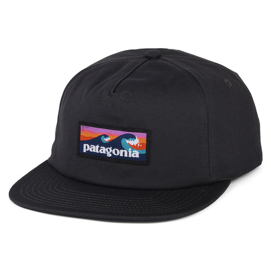 Casquette en Coton Bio Boardshort Label Funfarer noir encre PATAGONIA