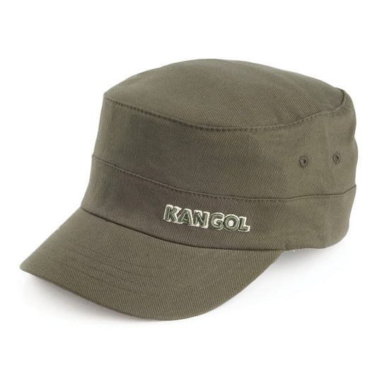 Casquette Militaire en Coton Sergé vert KANGOL