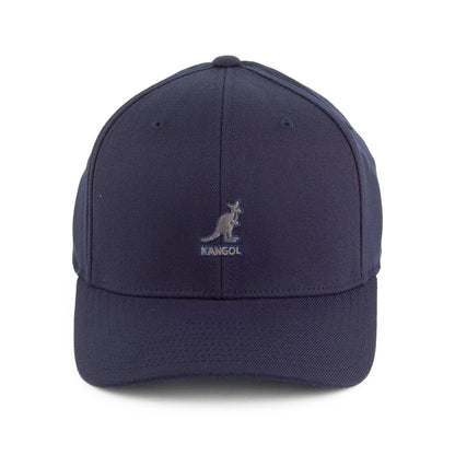 Casquette Flexfit en Laine bleu foncé KANGOL
