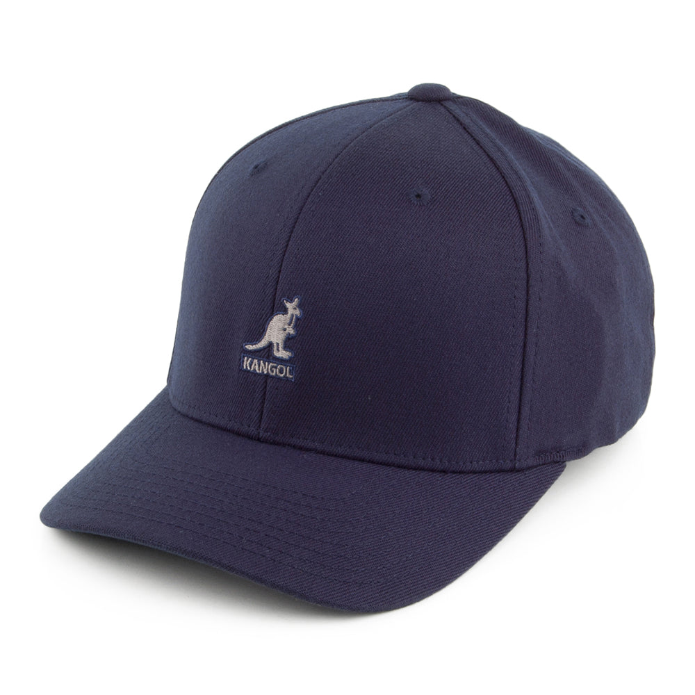 Casquette Flexfit en Laine bleu foncé KANGOL