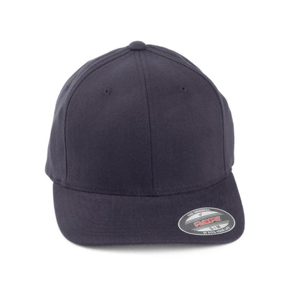 Casquette en Coton Sergé Brossé Mid-Pro bleu marine FLEXFIT