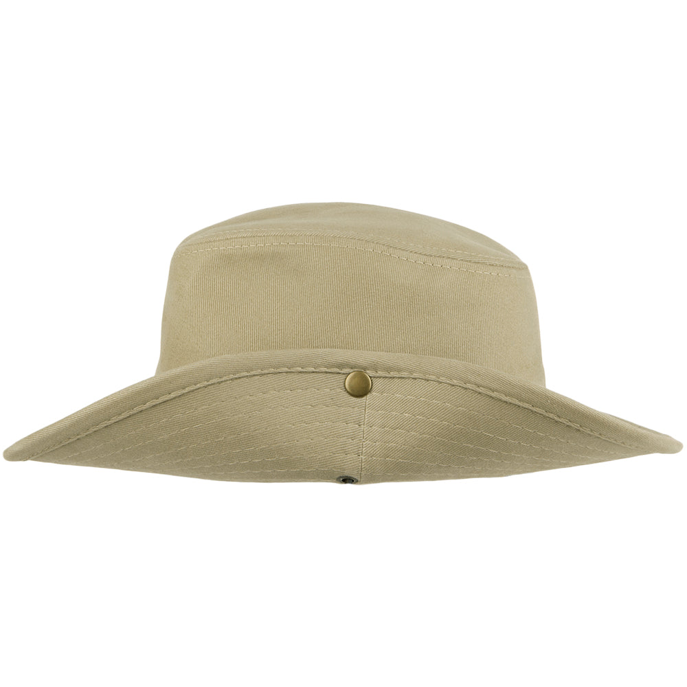 Chapeau Australien en Coton avec Jugulaire khaki DORFMAN PACIFIC