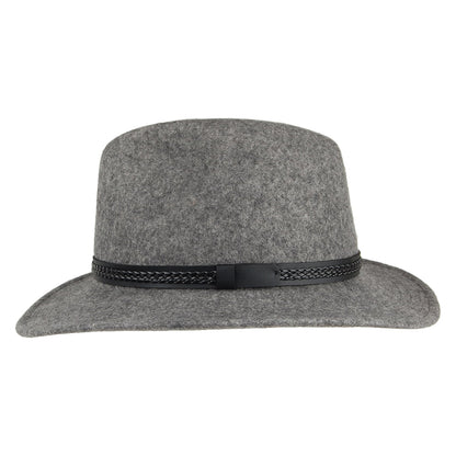 Chapeau Fedora Laine Feutrée Hydrofuge TWF1 Montana mélange de gris TILLEY