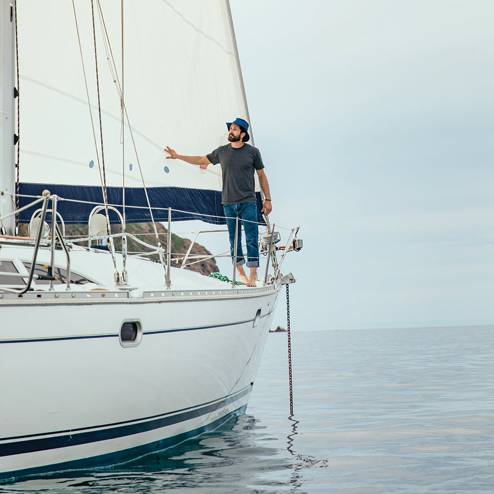 Chapeau Été Pliable Polaris bleu marine TILLEY